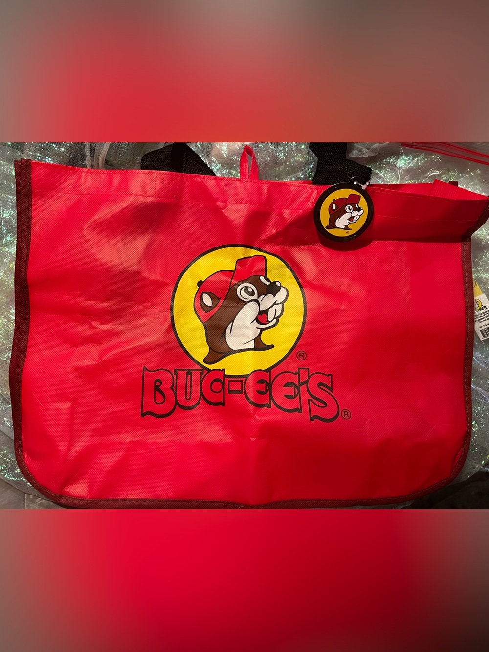 Buc-ee's Red Logo Tote Bag #1